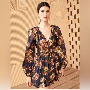 Ulla Johnson Miranda Dress Lupine Long Sleeve Mini Dress